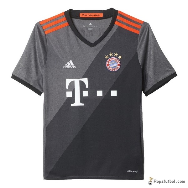 Camiseta Bayern de Múnich Replica Segunda Ropa Niños 2016/17 Gris